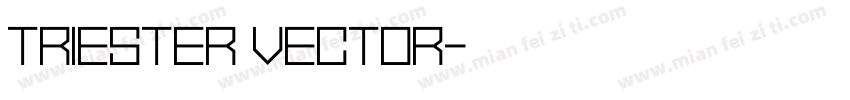 Triester Vector字体转换
